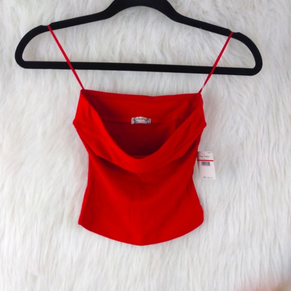 Intimately Free People Red Strapless Crop Top XS - Picture 2 of 7